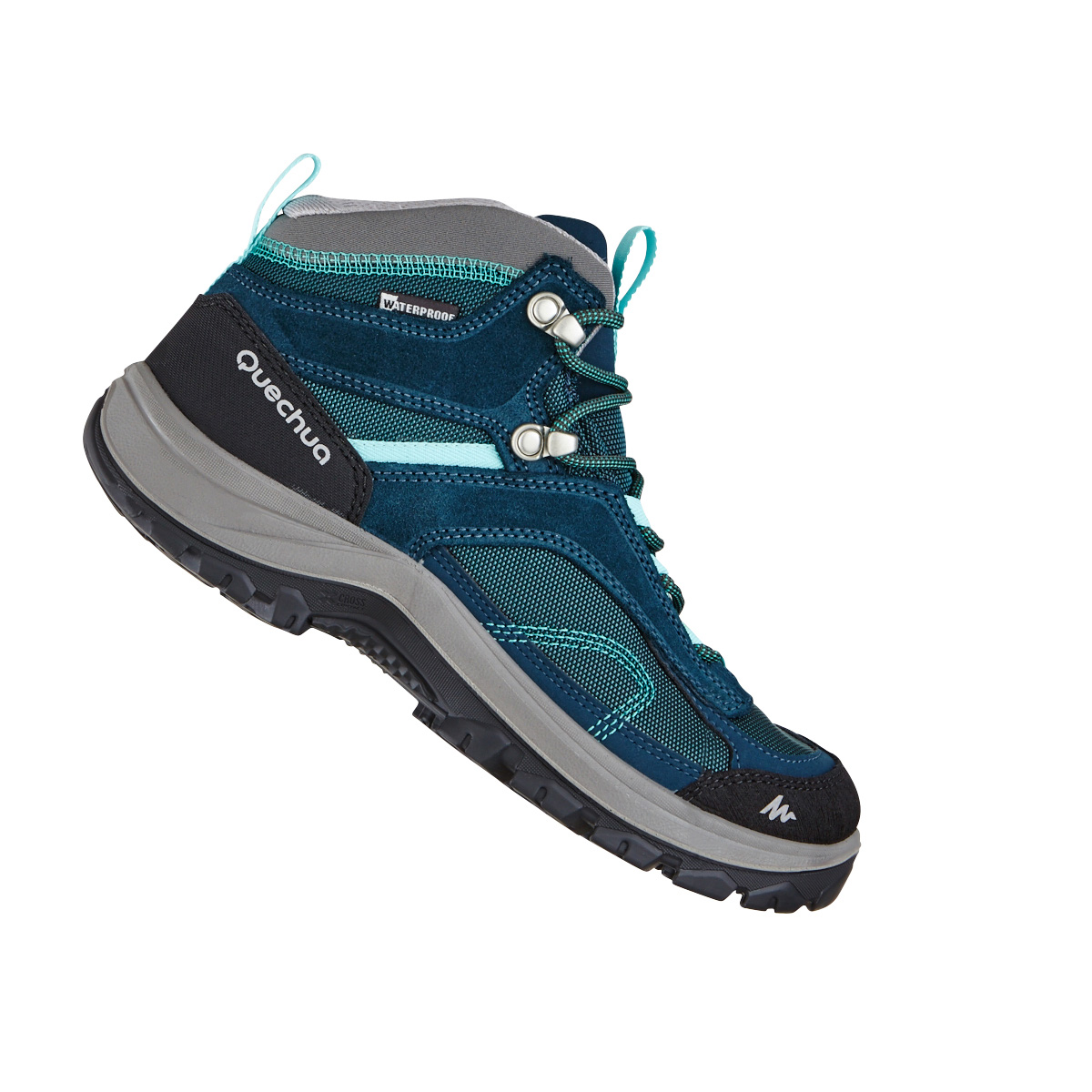 Botas de tela, impermeables de trekking - contact - MT100 TEX - M -  Decathlon