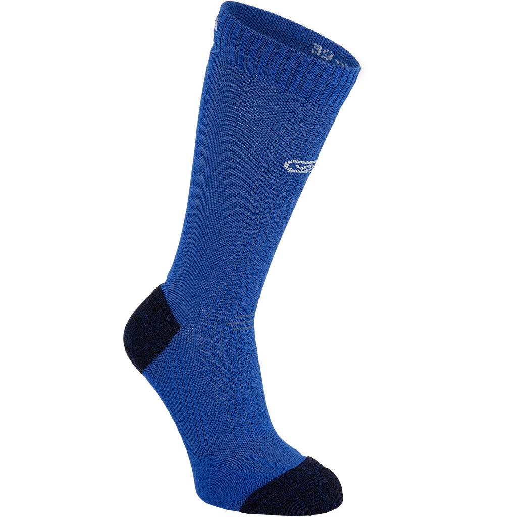Laufsocken wadenlang Kiprun dick blau