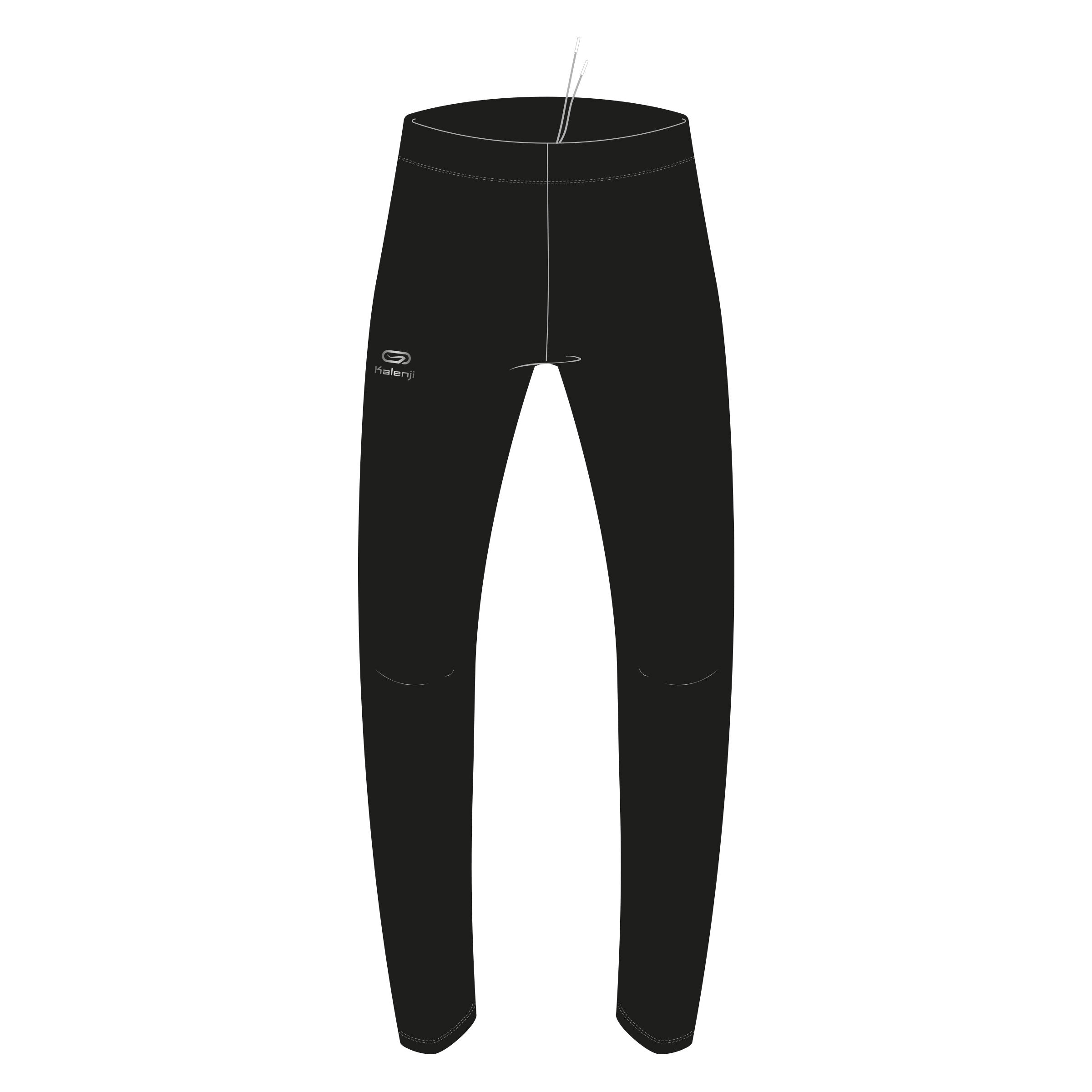 Men's Warm Running Tights -  Black - KALENJI