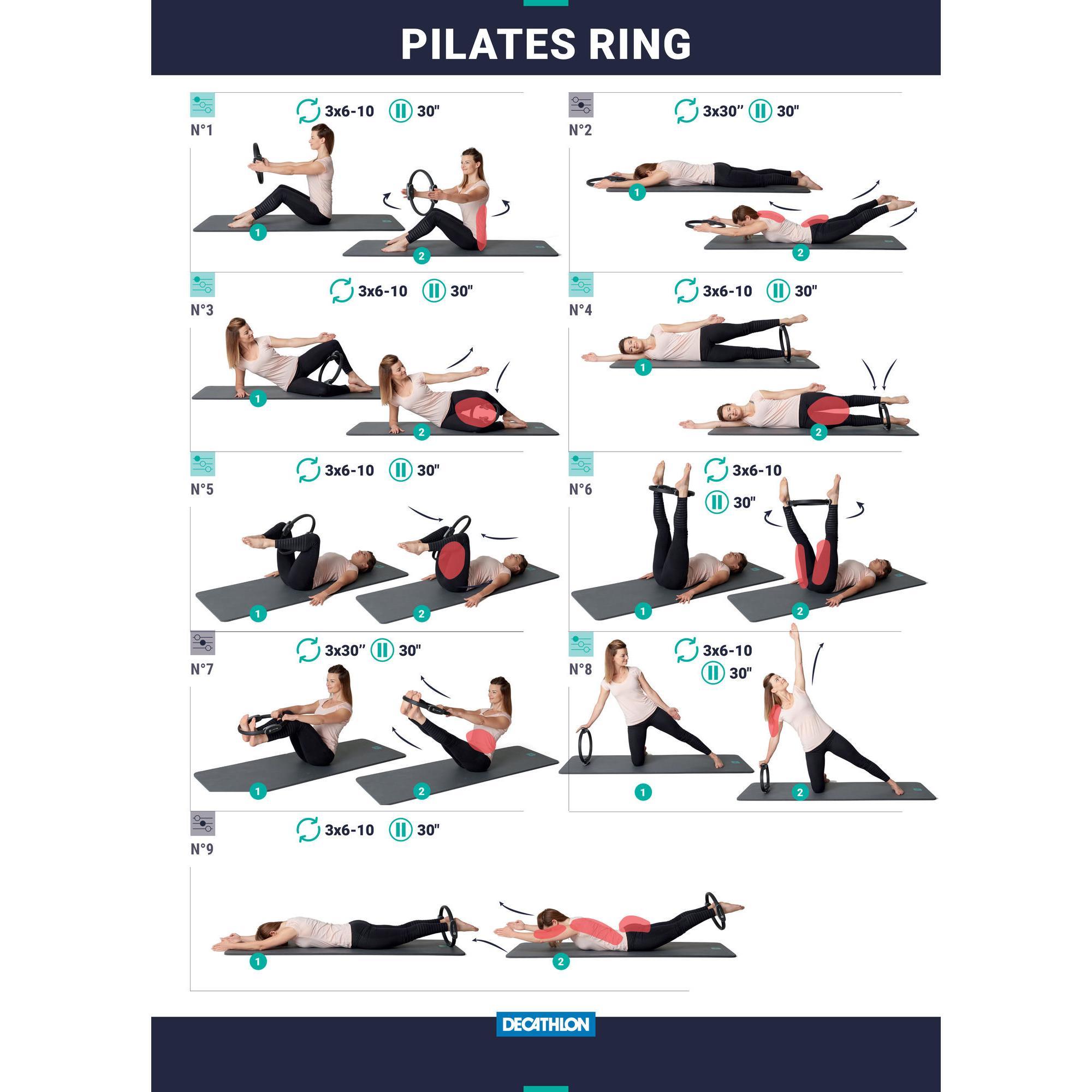 und Pilates Ring für mehr Stabilität und Beweglichkeit Yoga schwarz 