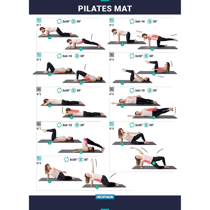 Pilatesmatte Komfort M 180 Cm 60 Cm 15 Mm Nyamba Decathlon