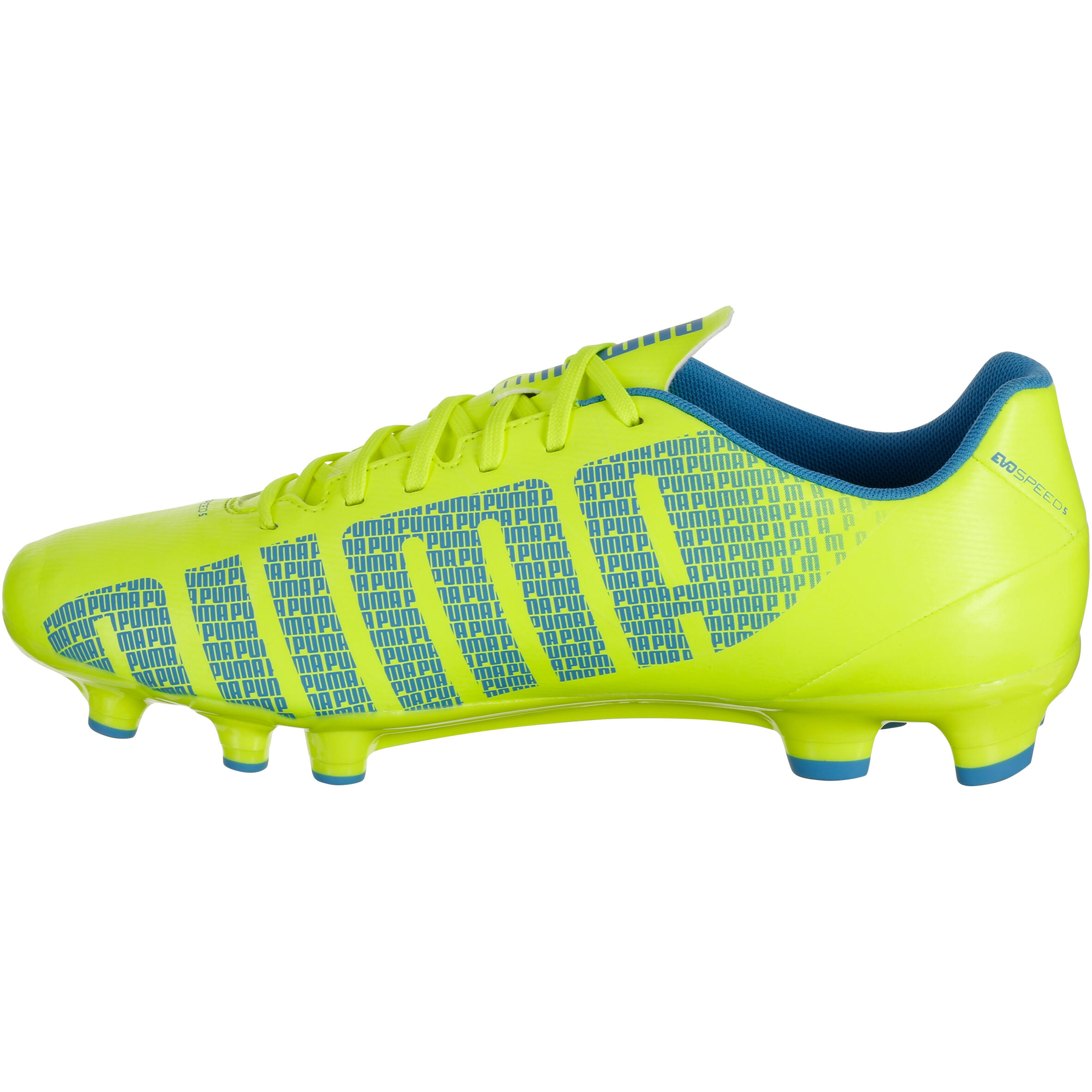 Evospeed 2.3 FG Adult Football Boots - Fluorescent Green 3/8