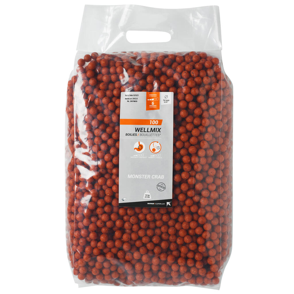 Boilies na lov kapra Wellmix Monstercrab 14 mm 10 kg