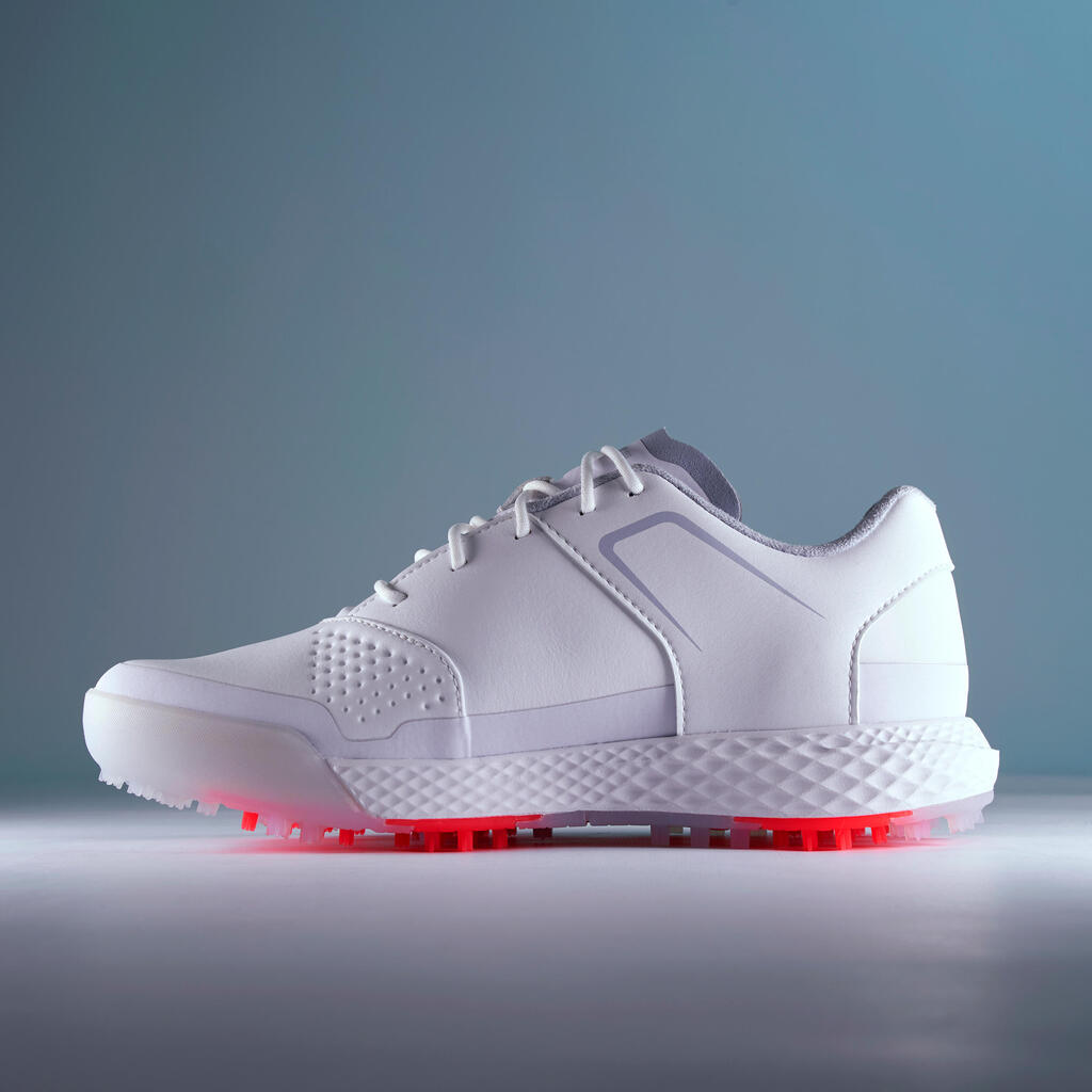 LADIES GRIP WATERPROOF GOLF SHOES WHITE