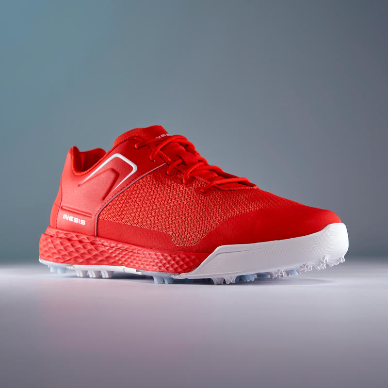 MEN’S GRIP SUMMER GOLF SHOES RED Decathlon