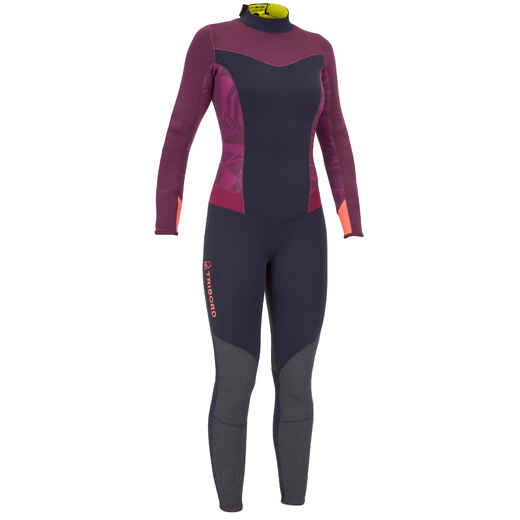 
      Dinghy 500 Women's Sailing GBS 3/2 mm Neoprene Wetsuit - Purple/Black
  