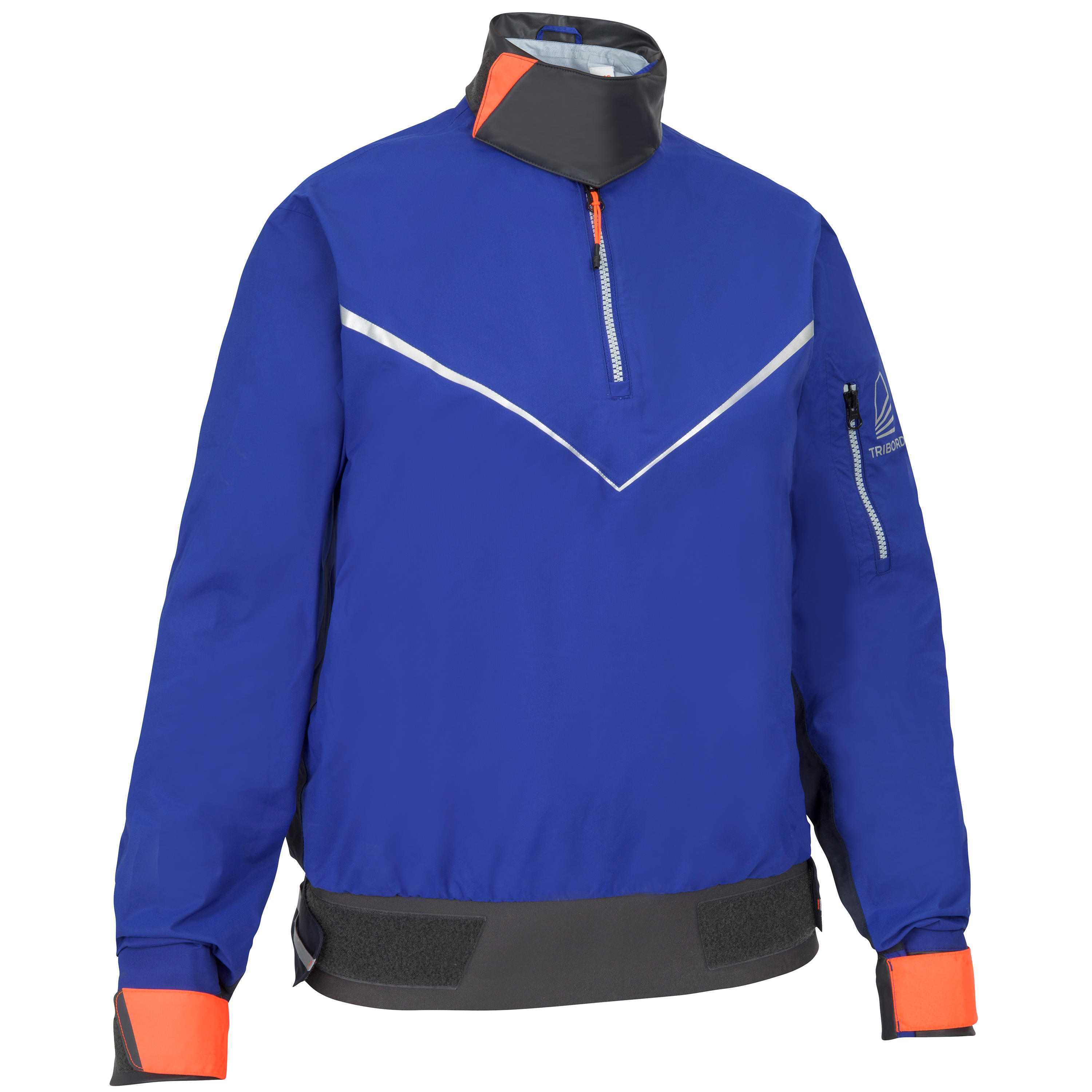 TRIBORD Schlupfjacke Regenjacke Segeln Jolle Damen wasserdicht 100 blau/rot