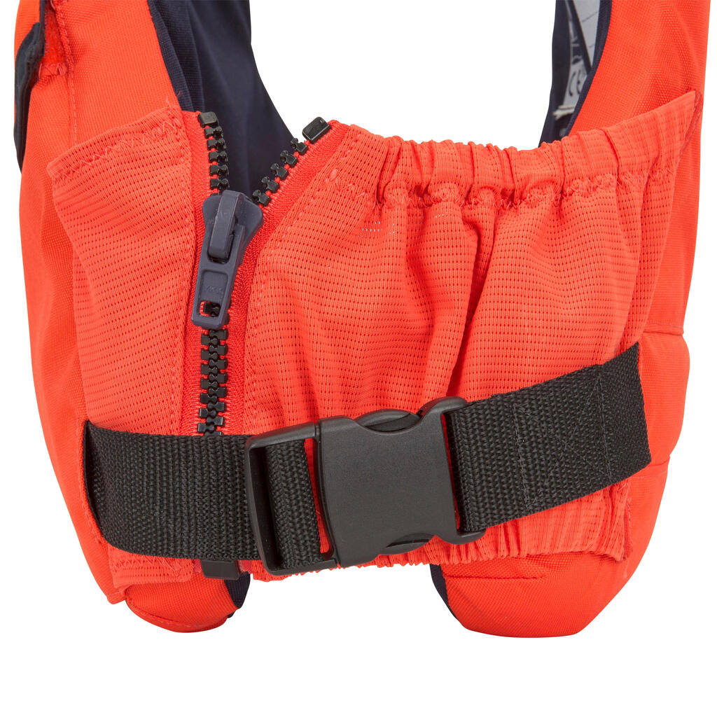 Dinghy sailing buoyancy aid vest 500 BA 50 newtons - orange