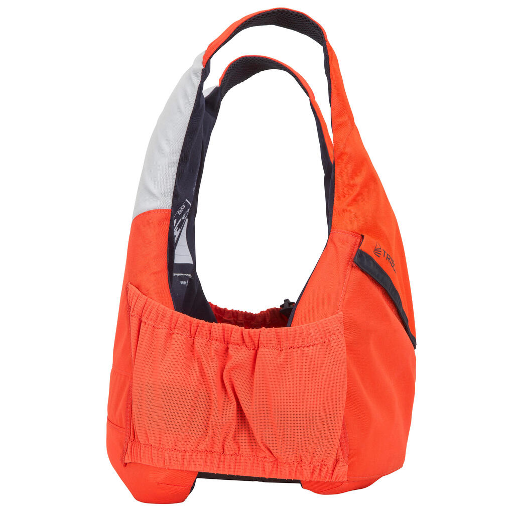 Dinghy sailing buoyancy aid vest 500 BA 50 newtons - orange