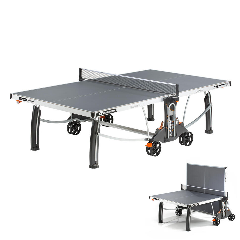 TABLE DE TENNIS DE TABLE FREE CROSSOVER 500M OUTDOOR GRISE CORNILLEAU