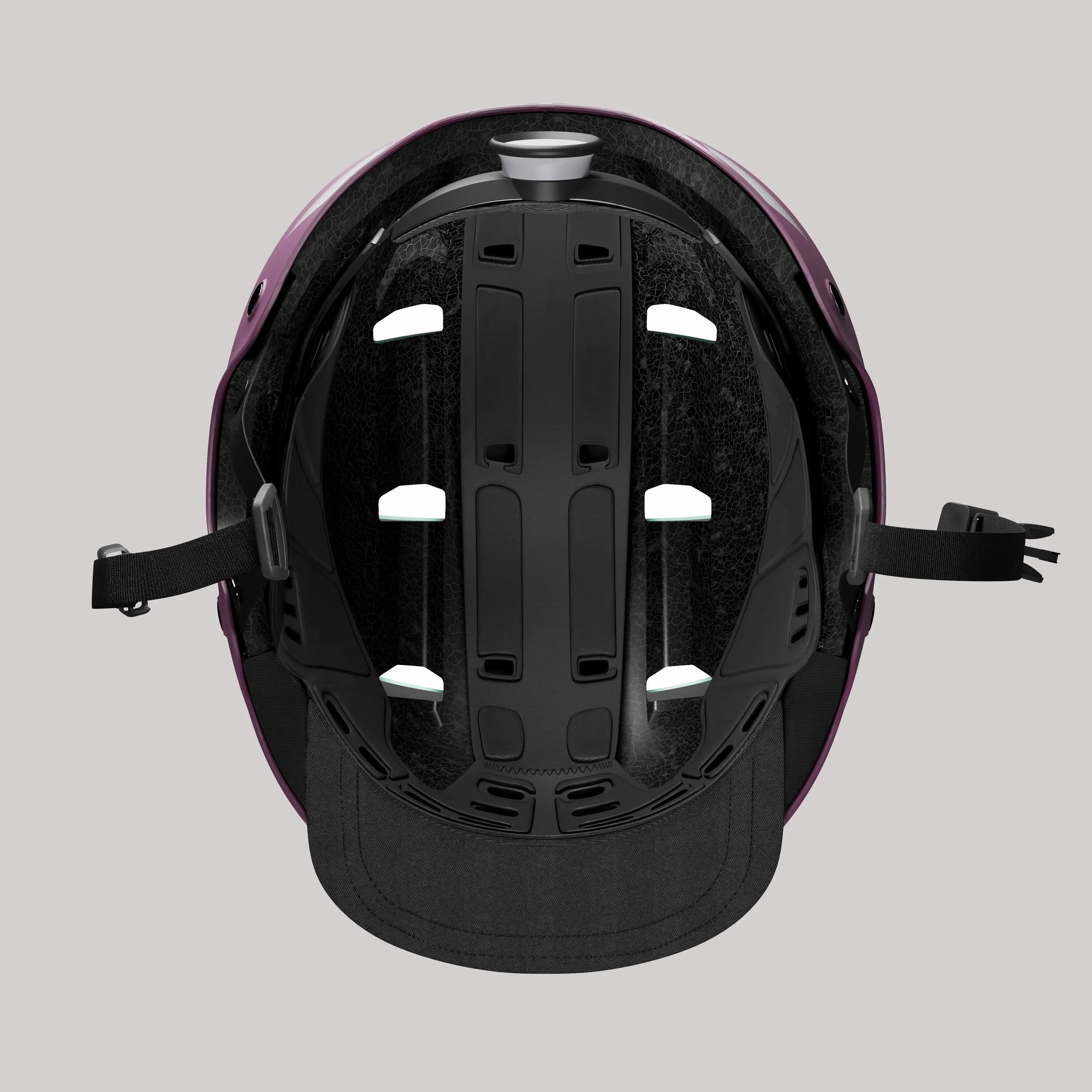 500 City Cycling Bowl Helmet - Plum 4/9