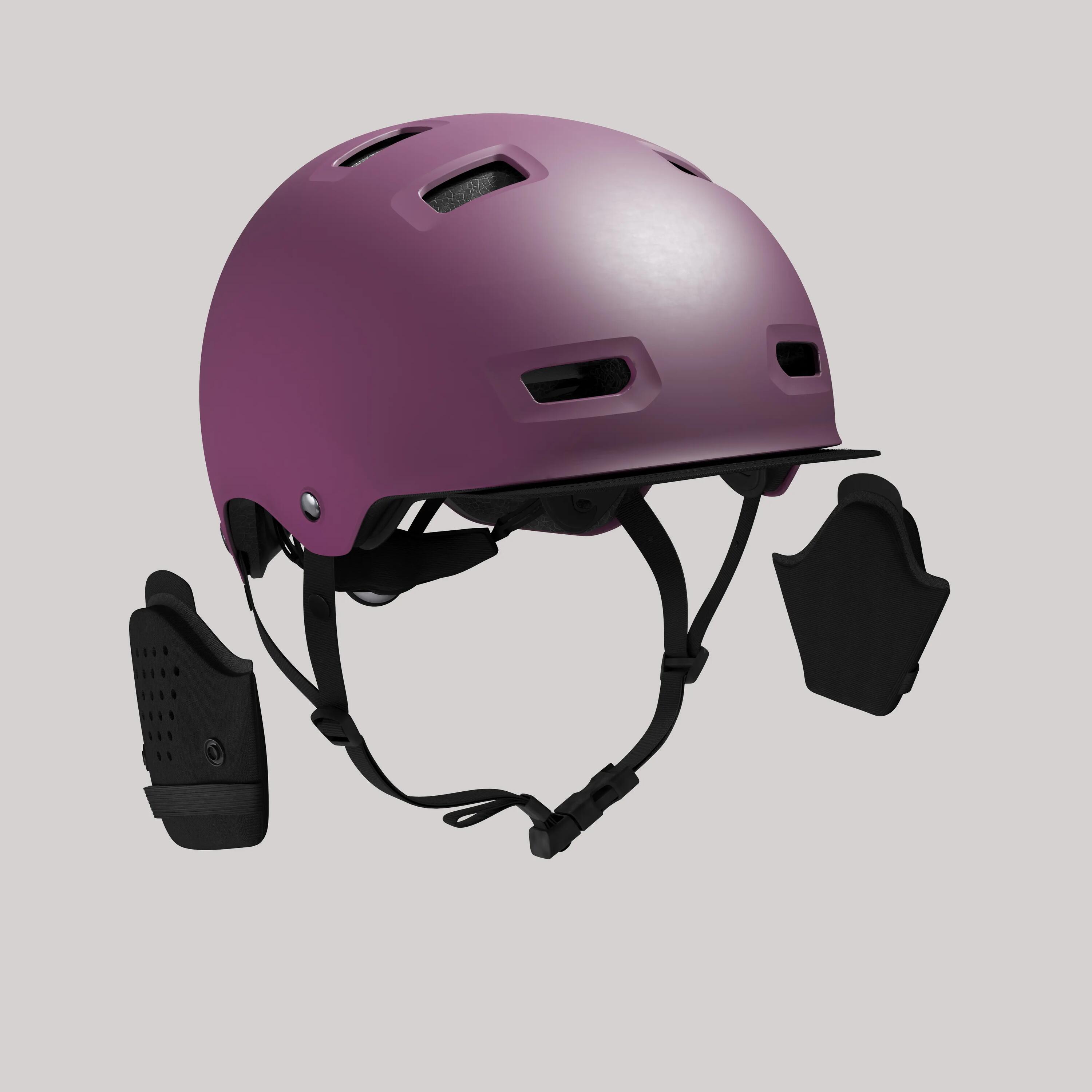 500 City Cycling Bowl Helmet - Plum 3/9