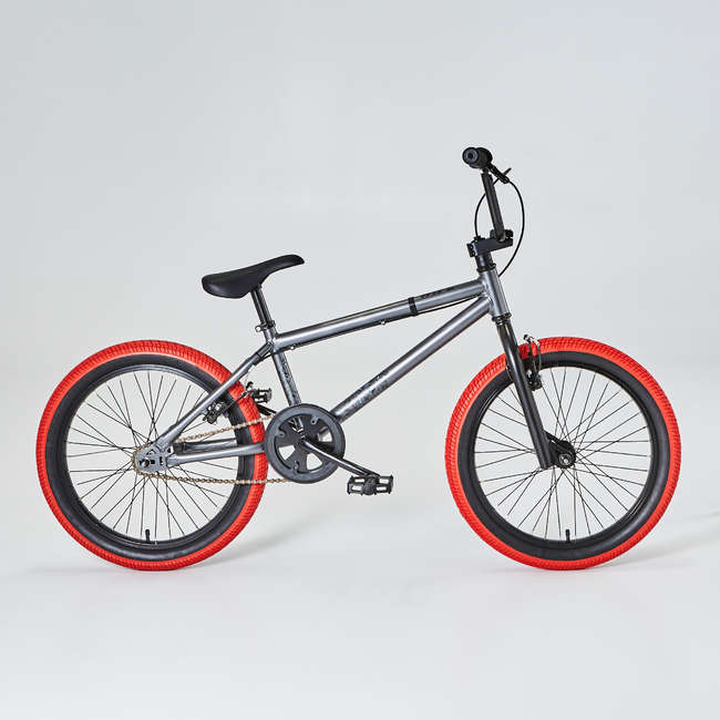 bicicletta btwin rossa