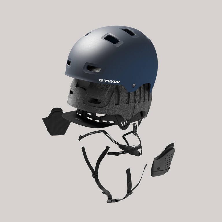 500 City Cycling Bowl Helmet - Dark Blue