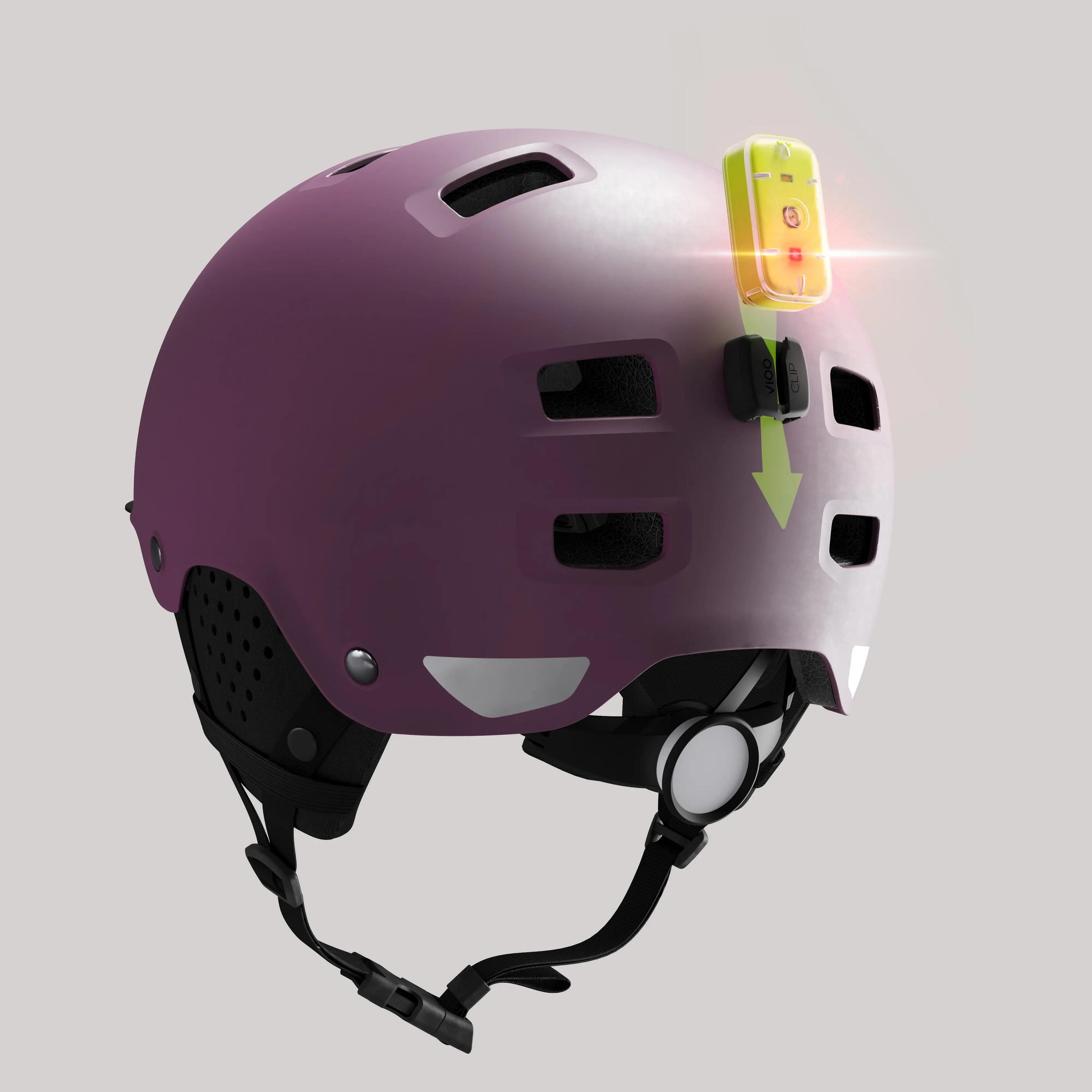 500 City Cycling Bowl Helmet - Plum 5/9