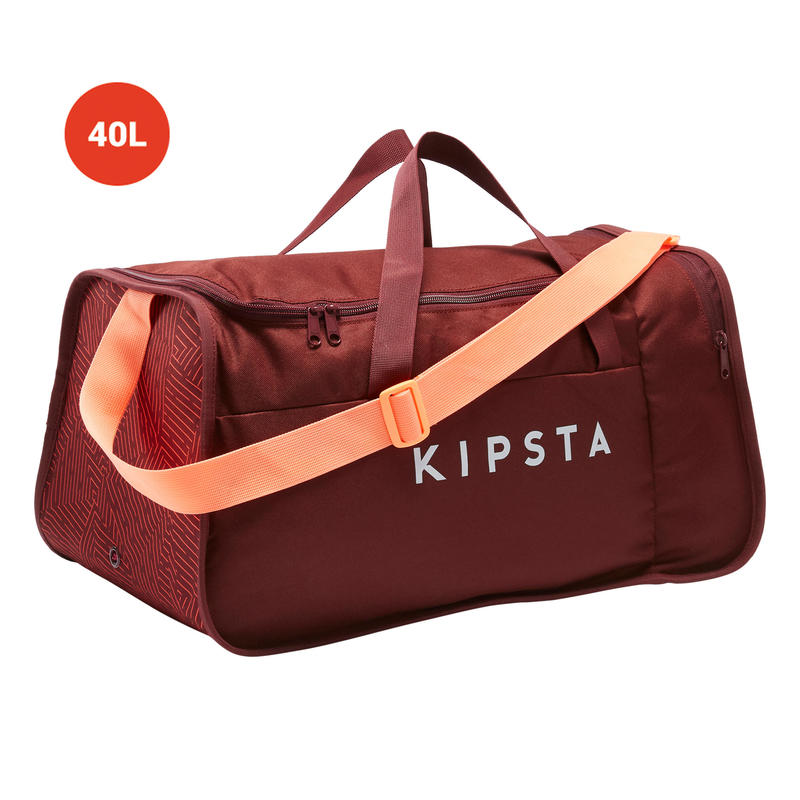 Sac de sports collectifs Kipocket 40 litres rouge corail Sac de sports collectifs Kipocket 40 litres rouge corail