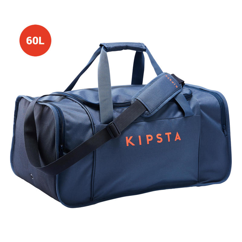 Football Duffle Bag Kipocket 60 Litre Blue Orange