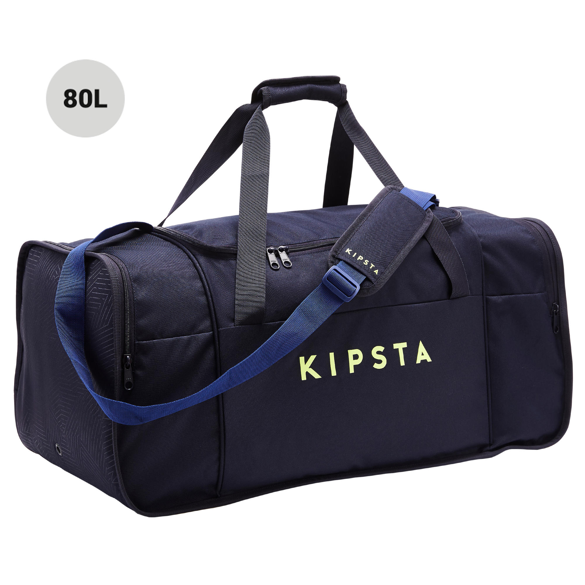 Sac de sport kipocket 80 litres bleu et jaune | Kipsta by ...