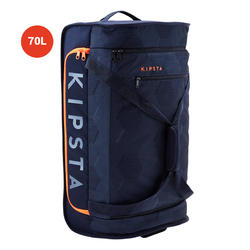 Sac à roulettes trolley Classic 70 litres bleu et orange