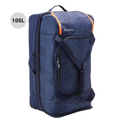 Sac à roulettes trolley Classic 105 litres bleu et orange