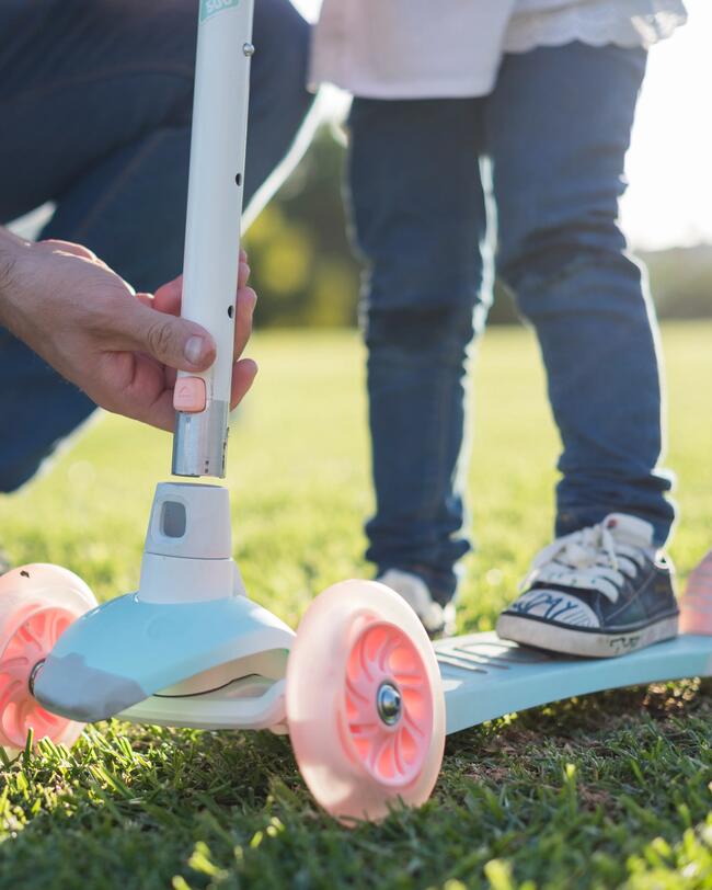 Kids' 3-Wheeled Scooter B1 500 - White/Mint