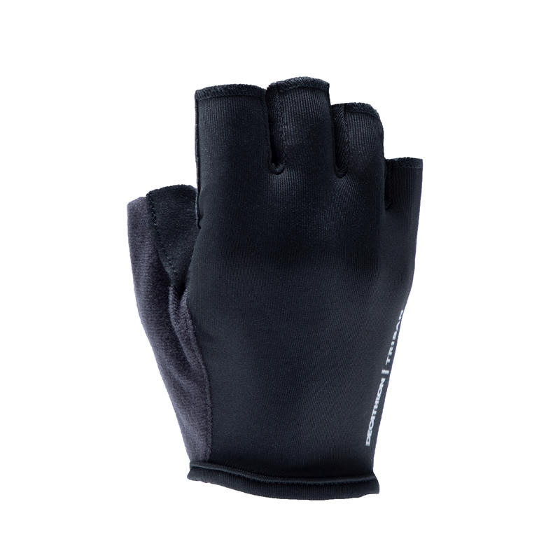 GANTS VÉLO ROUTE HOMME CYCLOTOURISME 100 NOIR GANTS VÉLO ROUTE HOMME CYCLOTOURISME 100 NOIR