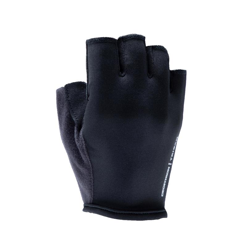 100 Fingerless Road Cycling Gloves - Black