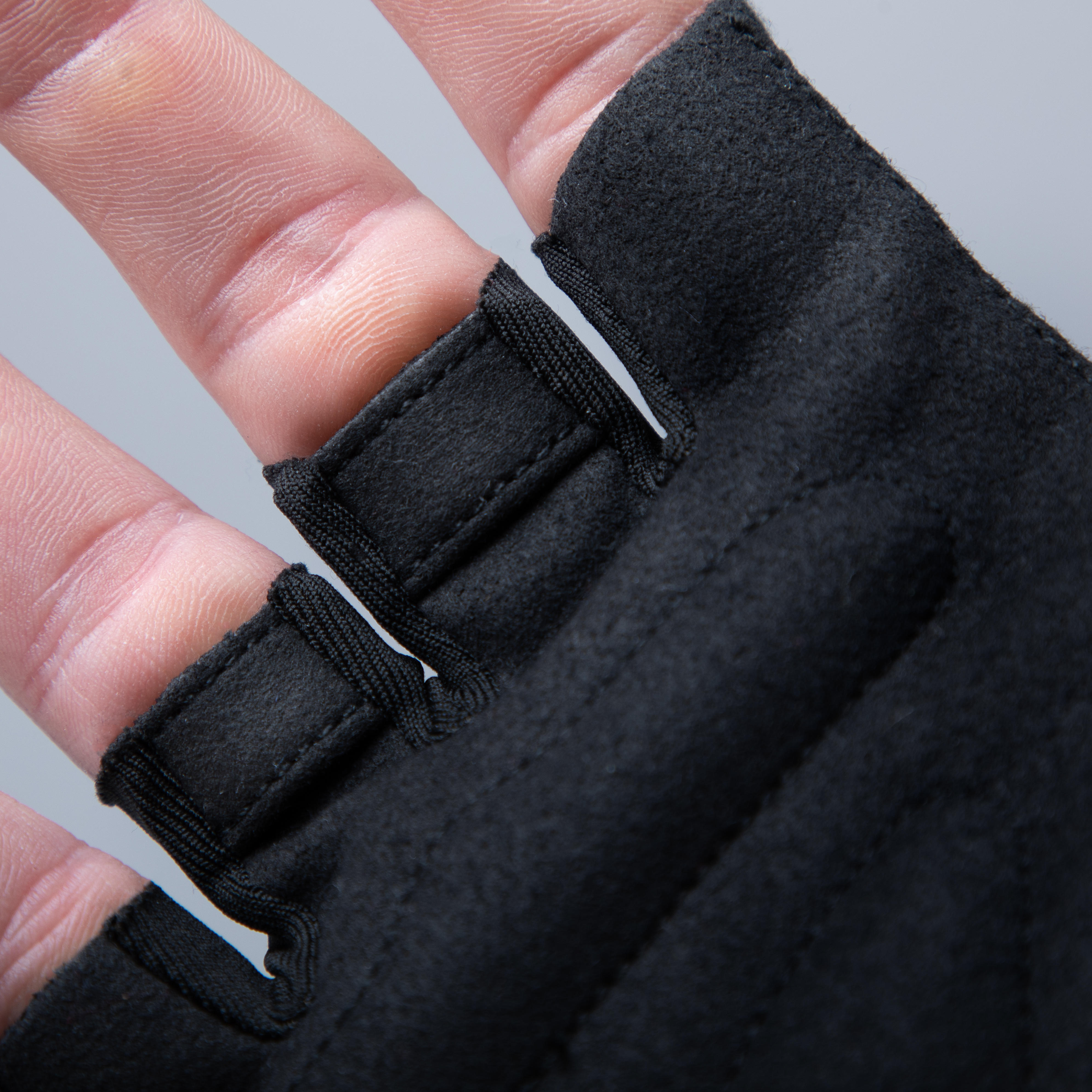 Road Biking Touring Gloves - 100 Black - TRIBAN