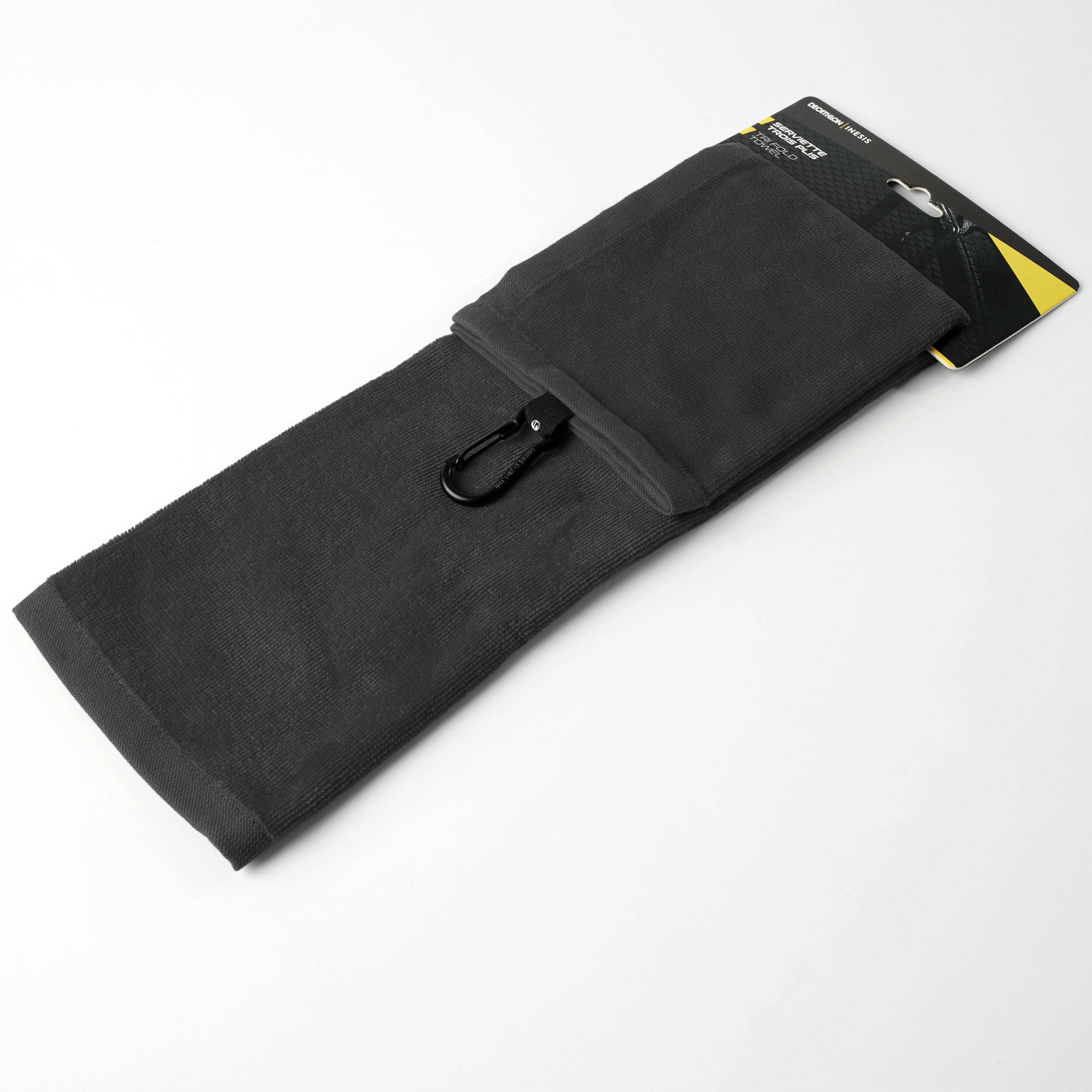 Golf Towel Tri Fold Black -  2