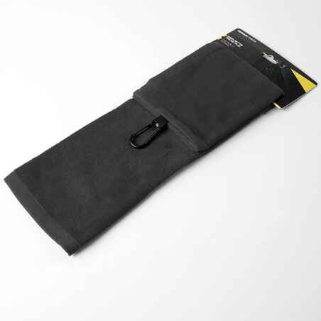 TRI-FOLD GOLF TOWEL - INESIS BLACK