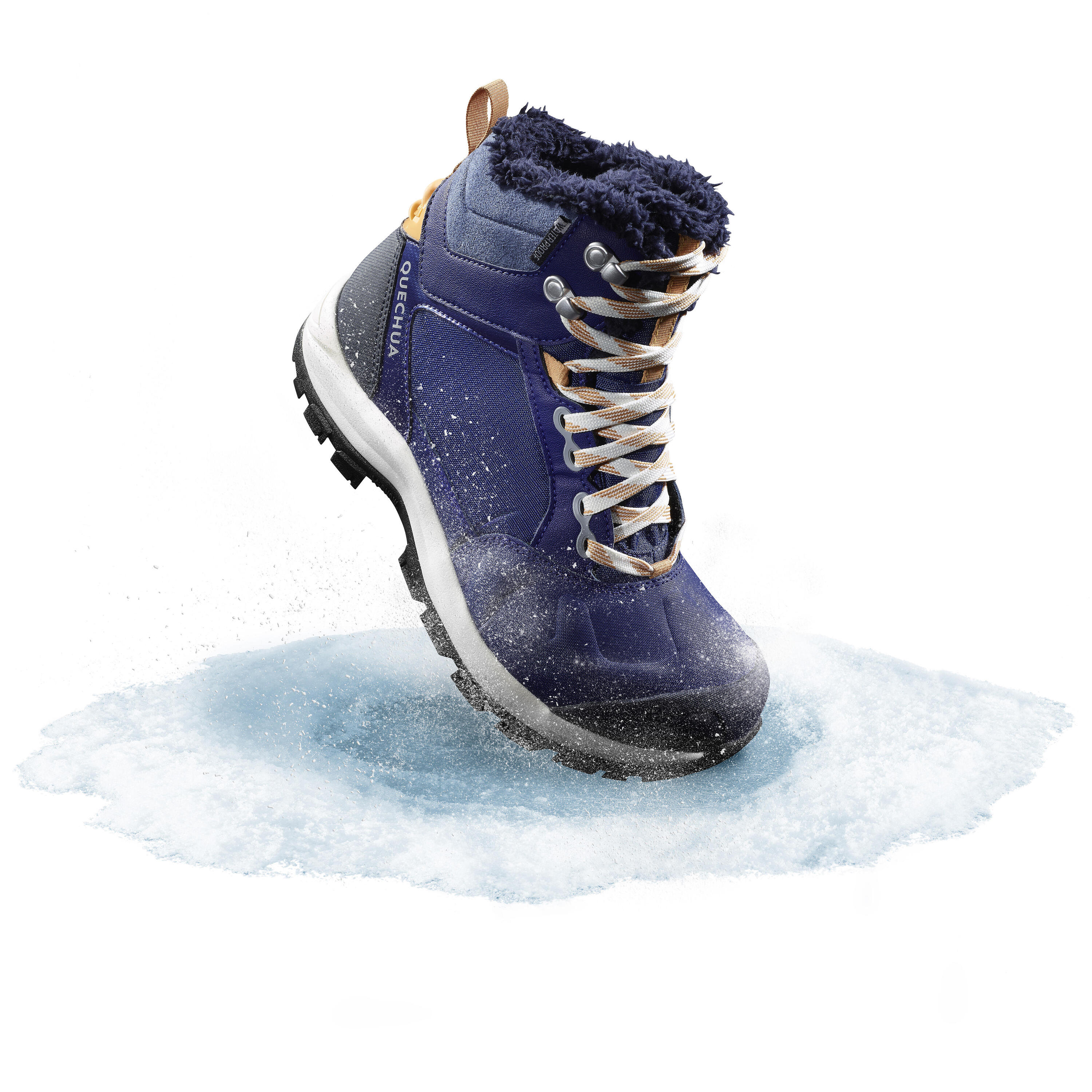 Chaussures de randonnée neige femme SH520 x-warm mid bleu 6/11