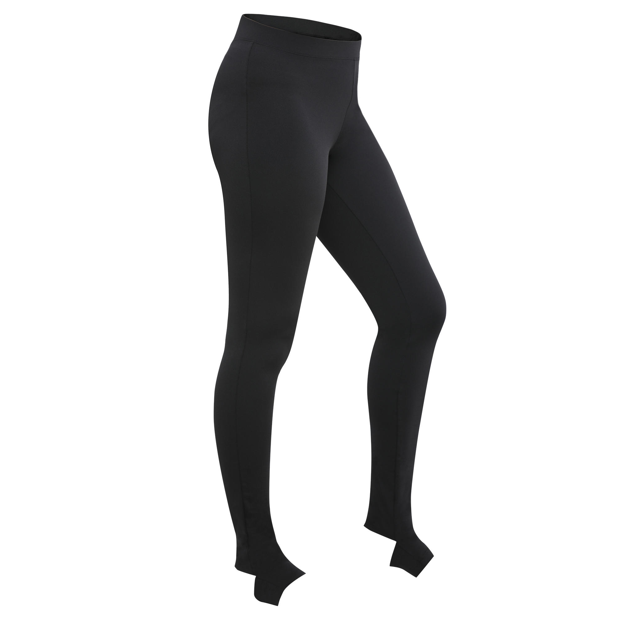 Women's Plus-Size Fitness Cardio Leggings with Pocket - Black/Grey DOMYOS |  Decathlon
