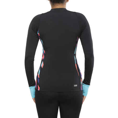 Una Women's Swimming Top - Typ Black - Decathlon