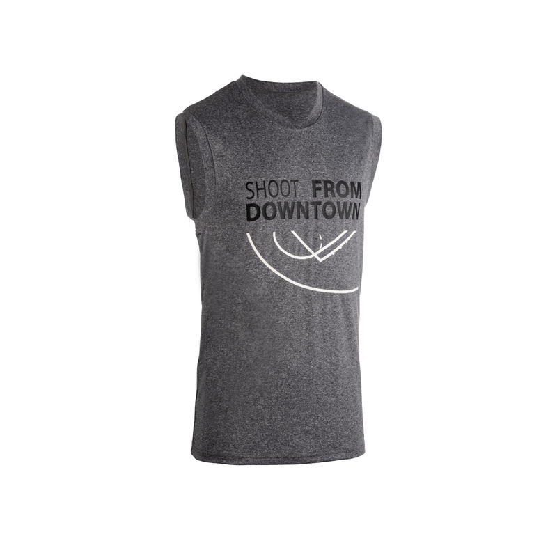 MAILLOT DE BASKETBALL HOMME CONFIRMÉ 500 GRIS TIR MAILLOT DE BASKETBALL HOMME CONFIRMÉ 500 GRIS TIR