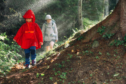 hiking in the rain hiking in the rain