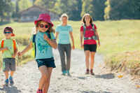 MH100 Children's Hiking T-shirt, Heather Grey