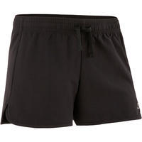Girls' Breathable Synthetic Shorts - Black