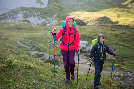 Дитячі верхні штани MH500 для гірського туризму – Сині
