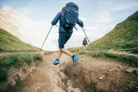 CrossrockSepatu Hiking Gunung Anak Laki-Laki - Biru
