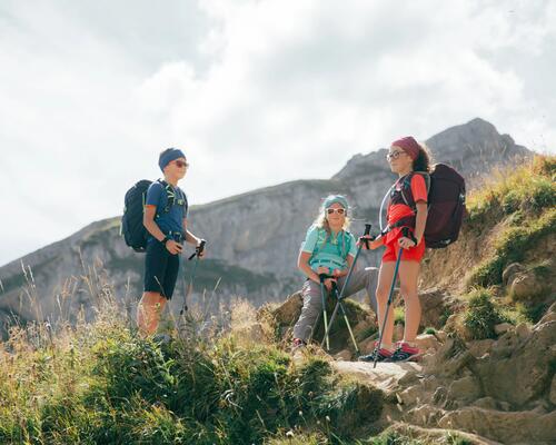 kids hiking