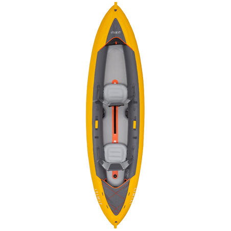 X100 1/2 Places Drop-Stitch Floor INFLATABLE TOURING KAYAK - YELLOW