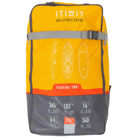 Kayak gonflable de randonnée haute pression X100+ 2 places