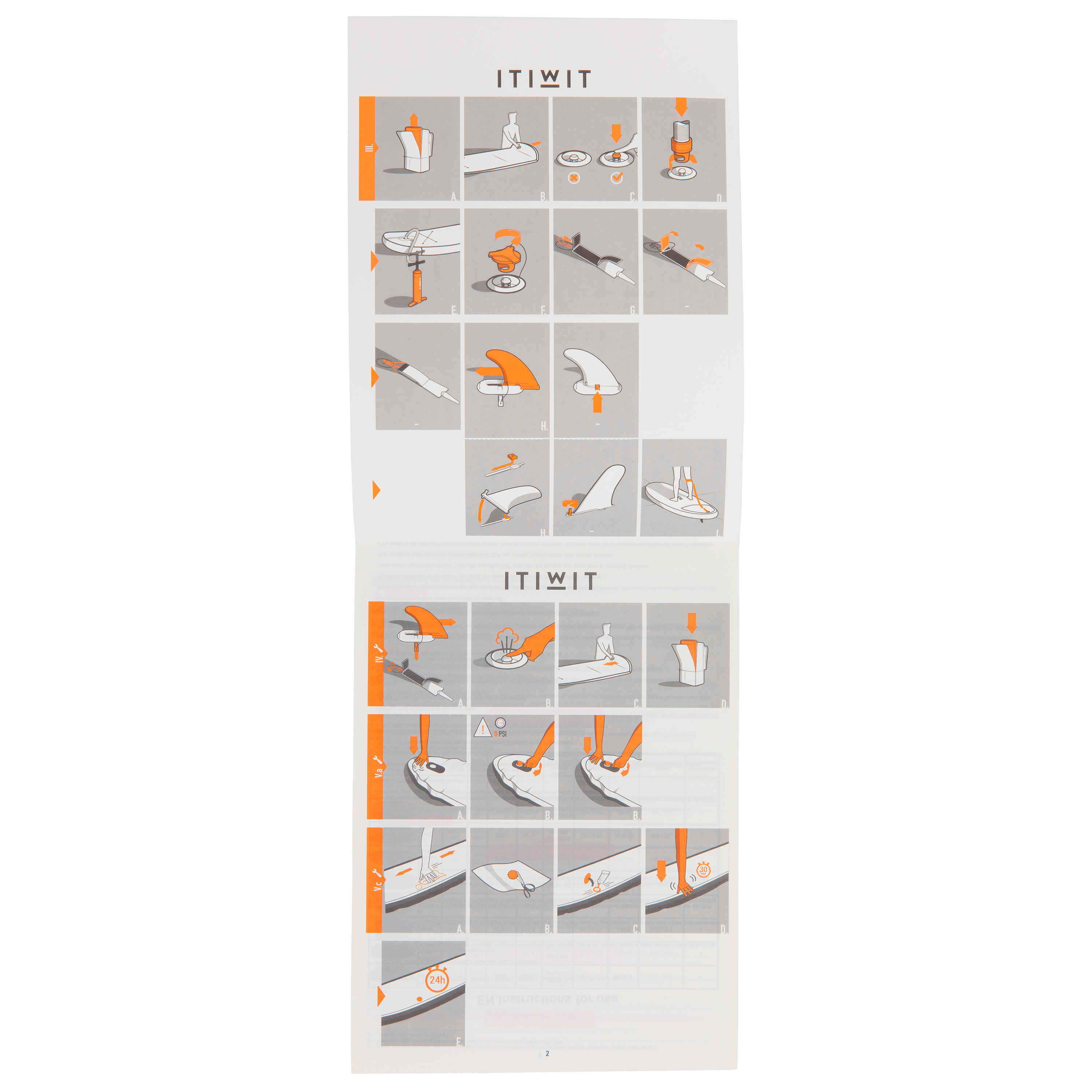 Second Hand - SUP gonfiabile x100 escursione 9 piedi blu/arancio 22/23
