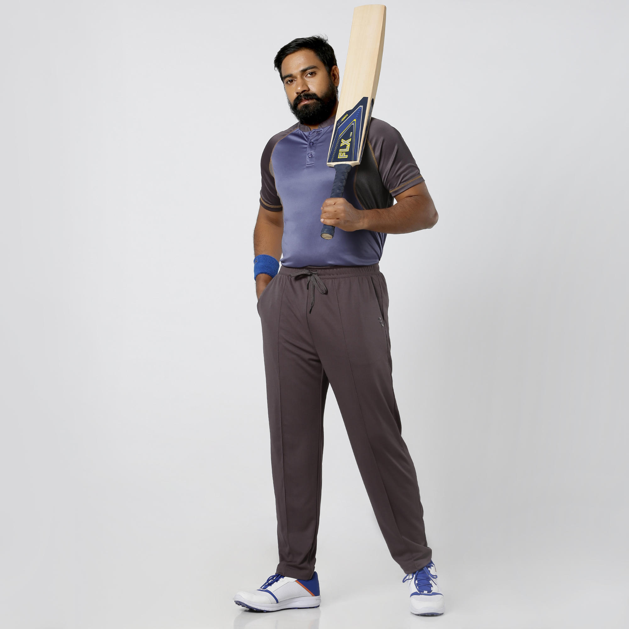 

Men' Straight Fit Cricket Trackpants Tsr 500, Grey -  By FLX | Decathlon