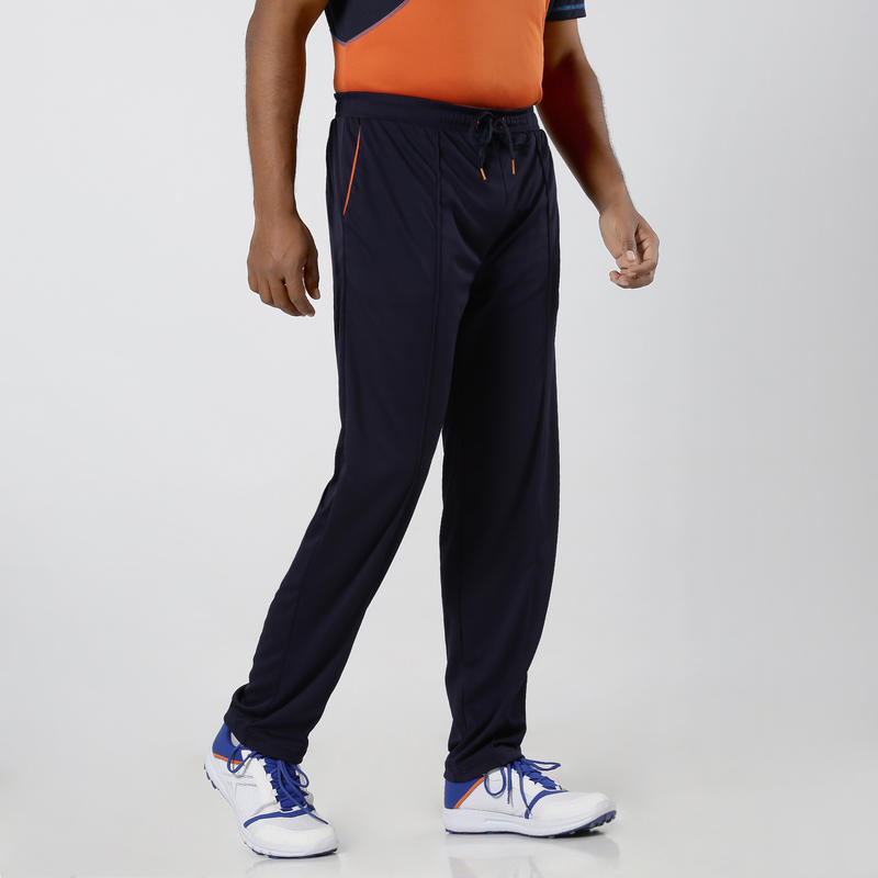 Track Pants, Straight fit, TSR 500, Adults, Cricket & All Sports, Dark Blue