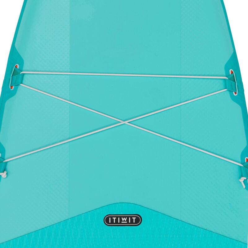 SUP-Board Stand up Paddle aufblasbar 10" - X100 Touring Einsteiger grün