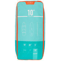 BEGINNER TOURING INFLATABLE STAND-UP PADDLEBOARD 10 FOOT - GREEN