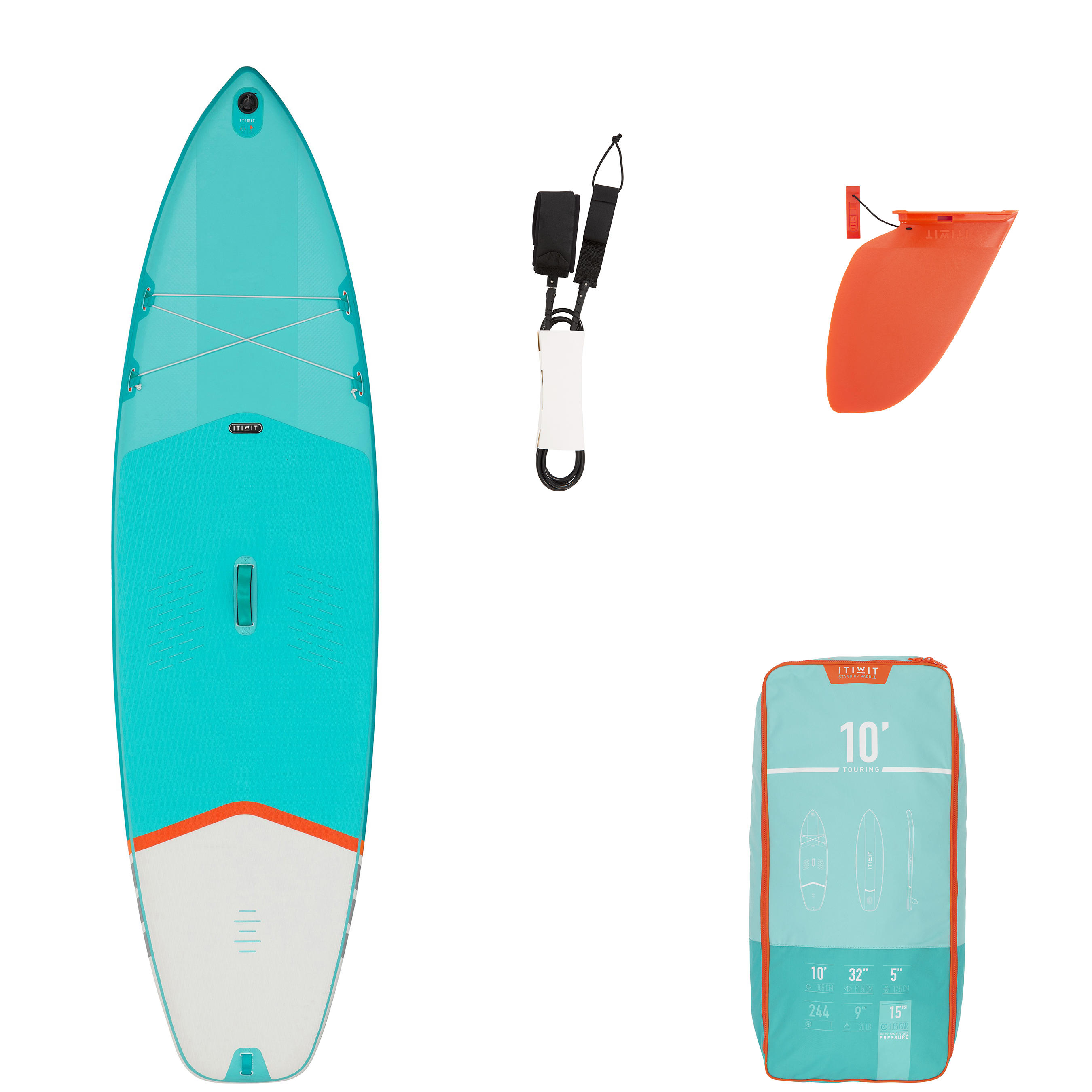 Paddle Board Gonflable Stand Up avec Pagaie Sportif Surf 297x76 x15cm 