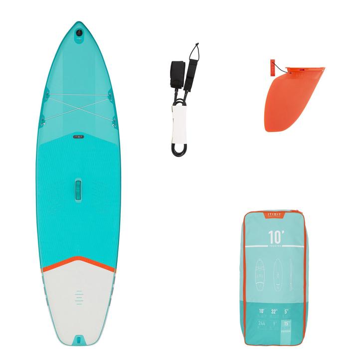 Itiwit Stand Up Paddle Gonflable De Randonnee Debutant 10 Pieds Decathlon