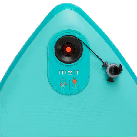 BEGINNER TOURING INFLATABLE STAND-UP PADDLEBOARD 10 FOOT - GREEN